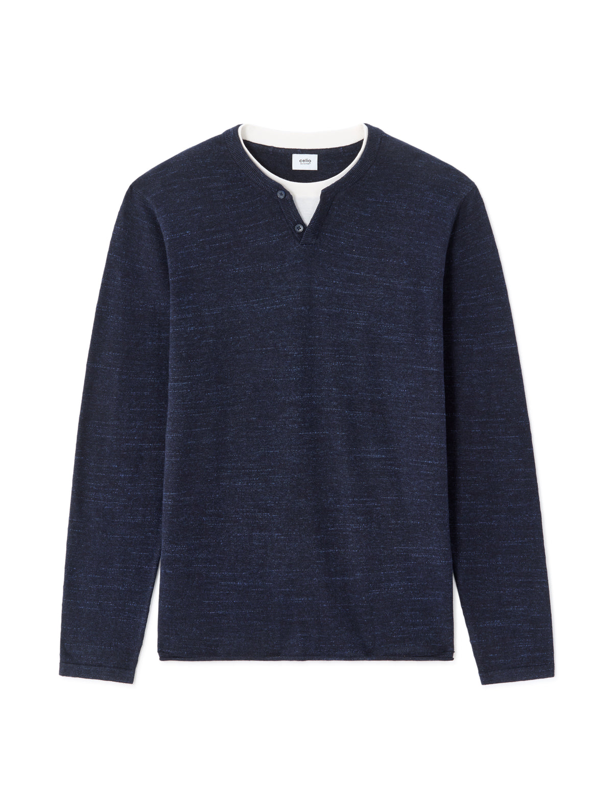 Regular Fit Poly-Cotton Solid Round neck Sweaters