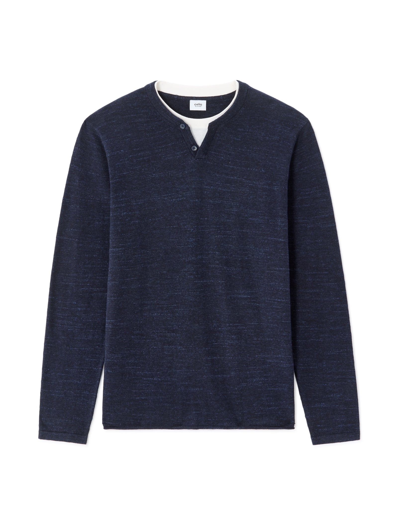 Regular Fit Poly-Cotton Solid Round neck Sweaters