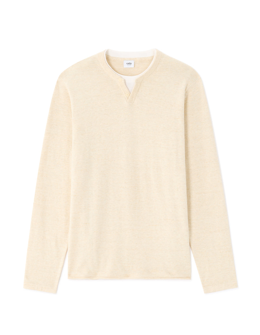 Regular Fit Poly-Cotton Solid Round neck Sweaters