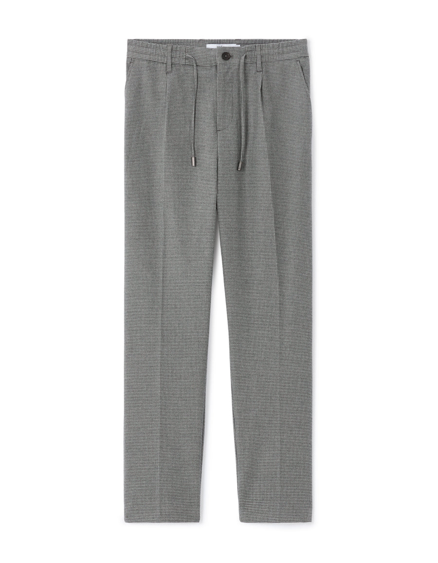 Celio Men Grey Solid Straight Fit Poly-Blend Trousers