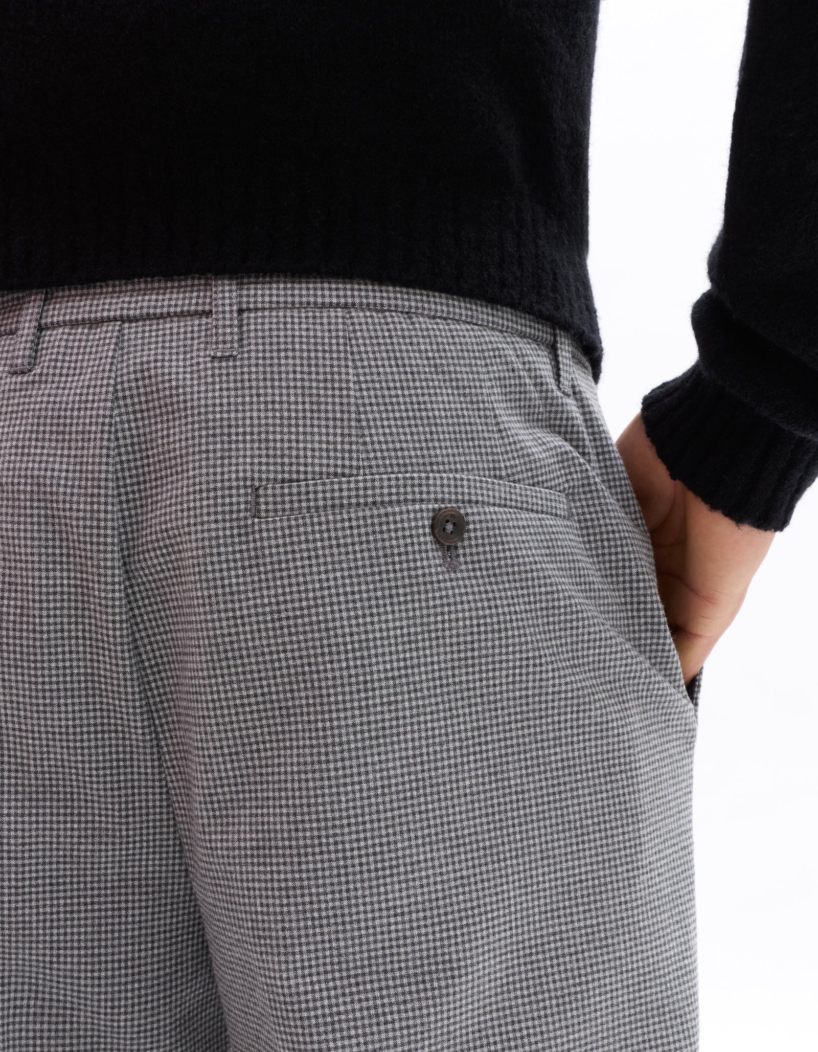 Celio Men Grey Solid Straight Fit Poly-Blend Trousers