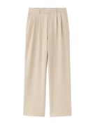Celio* Men Beige Solid Baggy Fit Polyester Trousers