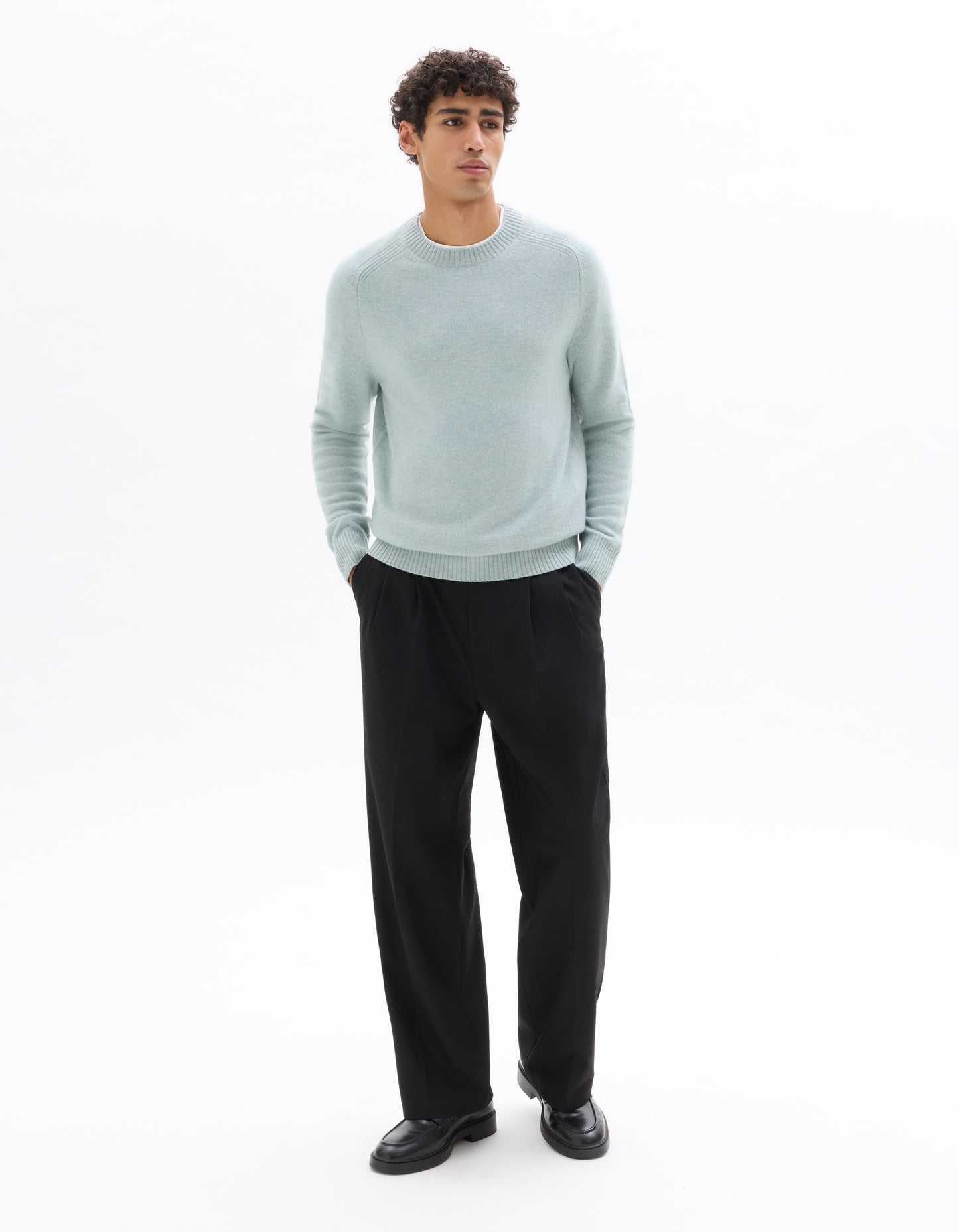 Celio* Solid Baggy Fit Polyester Men Black Trousers