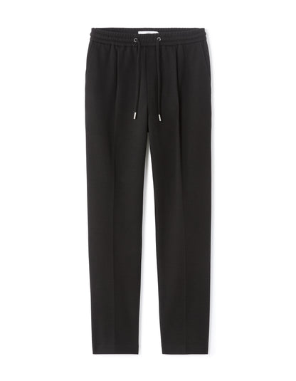 Celio* Men Straight Fit Black Solid Cotton Trousers