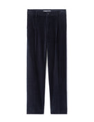 Celio* Solid Cotton Men Blue Straight Fit Trousers