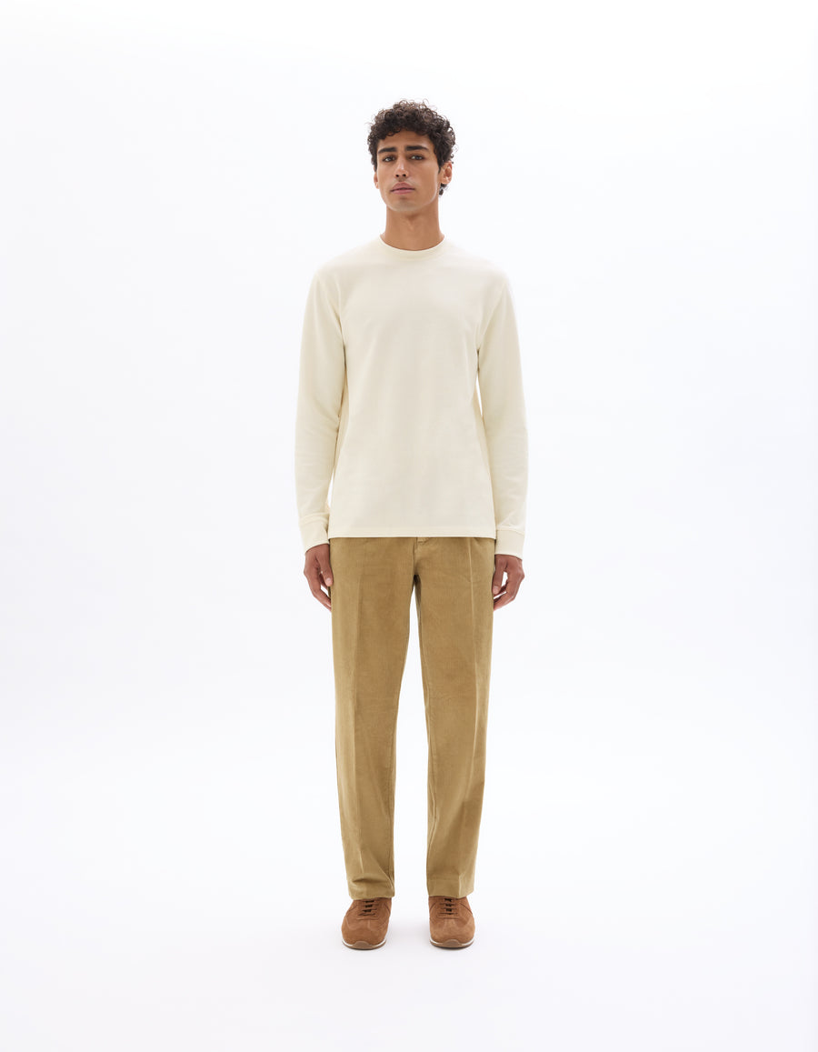 Celio* Straight Fit Cotton Brown Men Solid Trousers