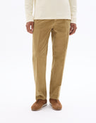 Celio* Straight Fit Cotton Brown Men Solid Trousers