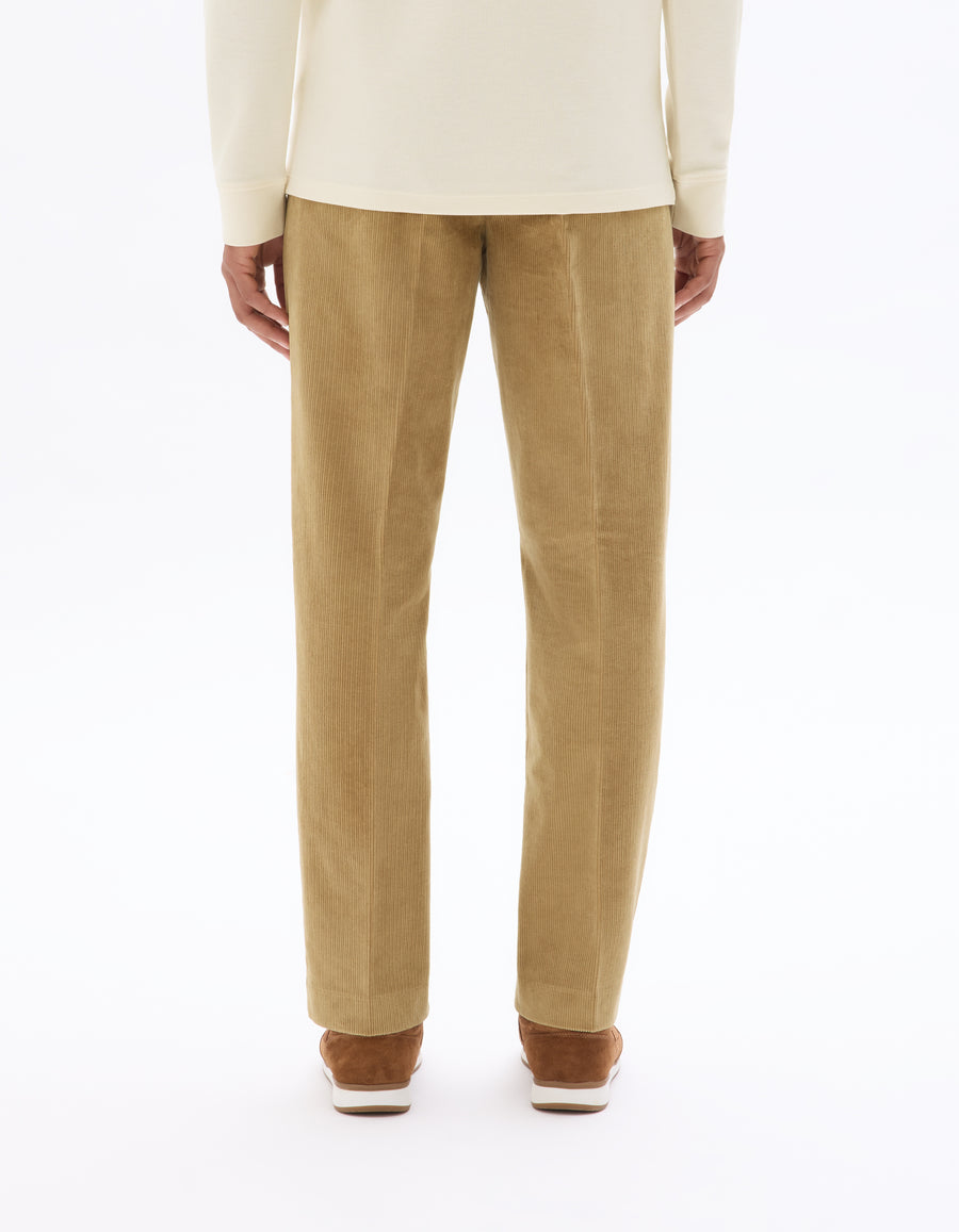 Celio* Straight Fit Cotton Brown Men Solid Trousers