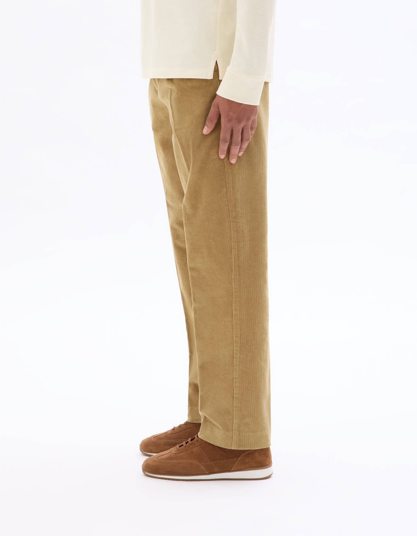 Celio* Straight Fit Cotton Brown Men Solid Trousers