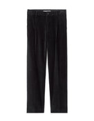 Celio* Black Straight Fit Solid Cotton Men Trousers