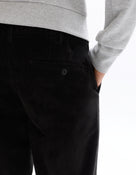 Celio* Black Straight Fit Solid Cotton Men Trousers