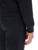 Celio* Men Black Solid Straight Fit Polyester Trousers