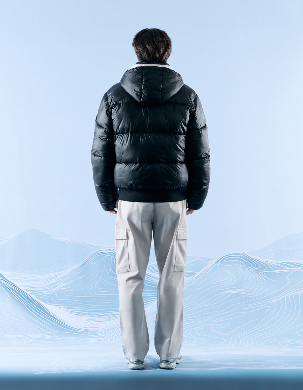 Regular Fit 100% Polyamide Solid Hooded Jackets - Black