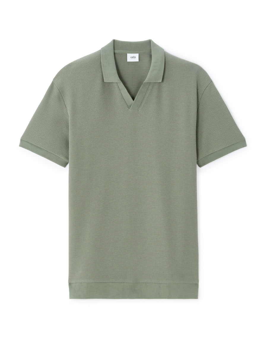 Regular Fit Poly-Cotton Solid Polo Collar T-Shirts