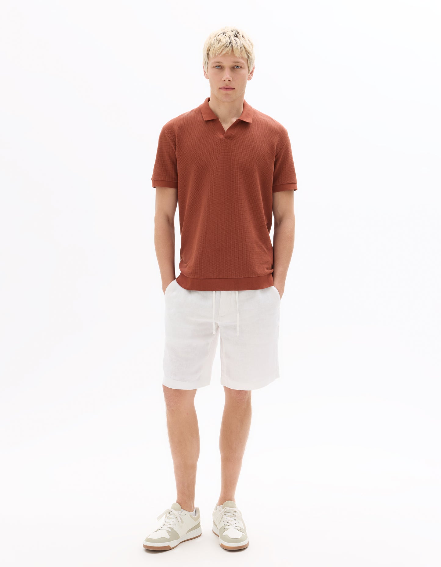 Regular Fit Poly-Cotton Solid Polo Collar T-Shirts