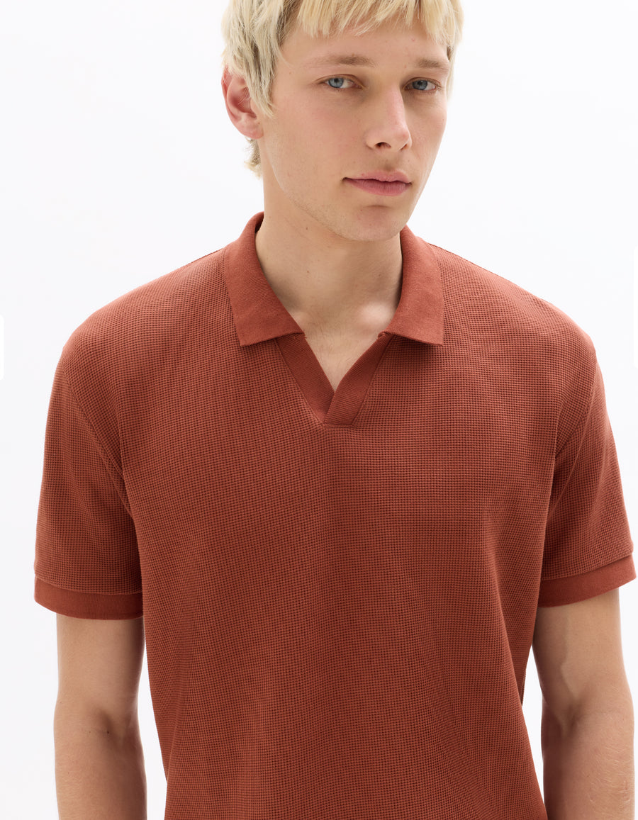 Regular Fit Poly-Cotton Solid Polo Collar T-Shirts