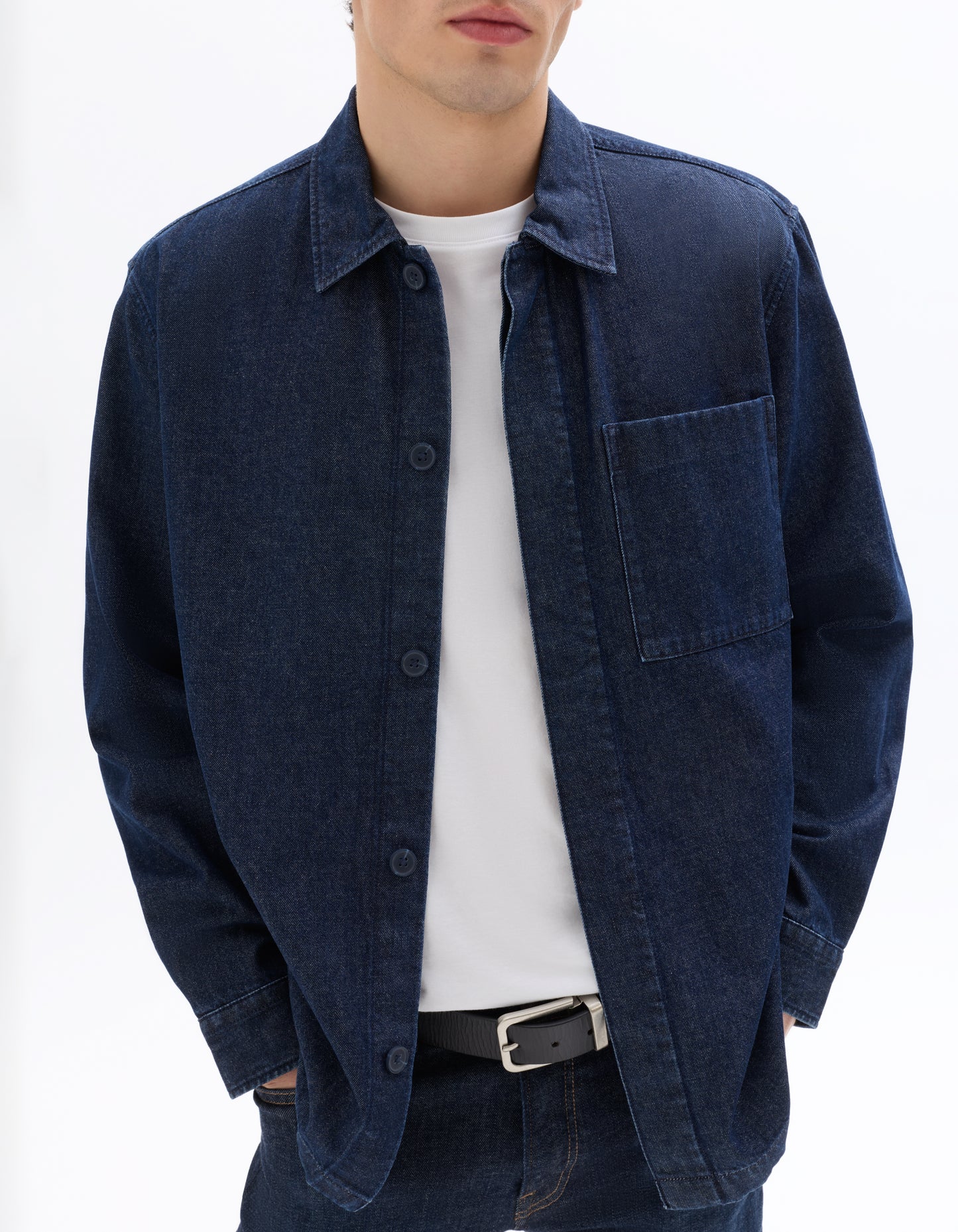 Celio Mens Navy Solid Regular Fit Cotton Shirts