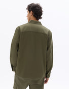 Celio* Men Olive Solid Oversized Cotton Shirts