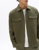 Celio* Men Olive Solid Oversized Cotton Shirts