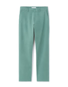 Celio Solid Straight Fit Cotton Green Trousers