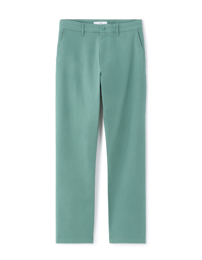 Celio Solid Straight Fit Cotton Green Trousers