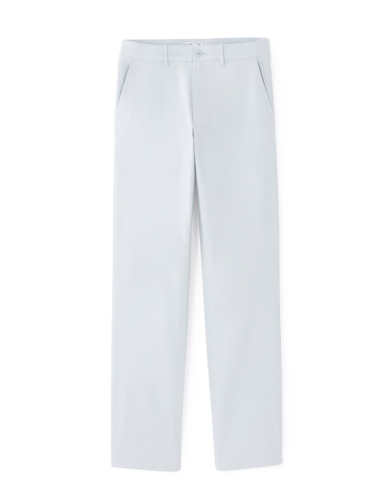 Straight Fit 100% Cotton Solid Casual Trouser - Blue