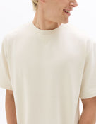 Celio Solid Oversized Cotton Off White Tshirts