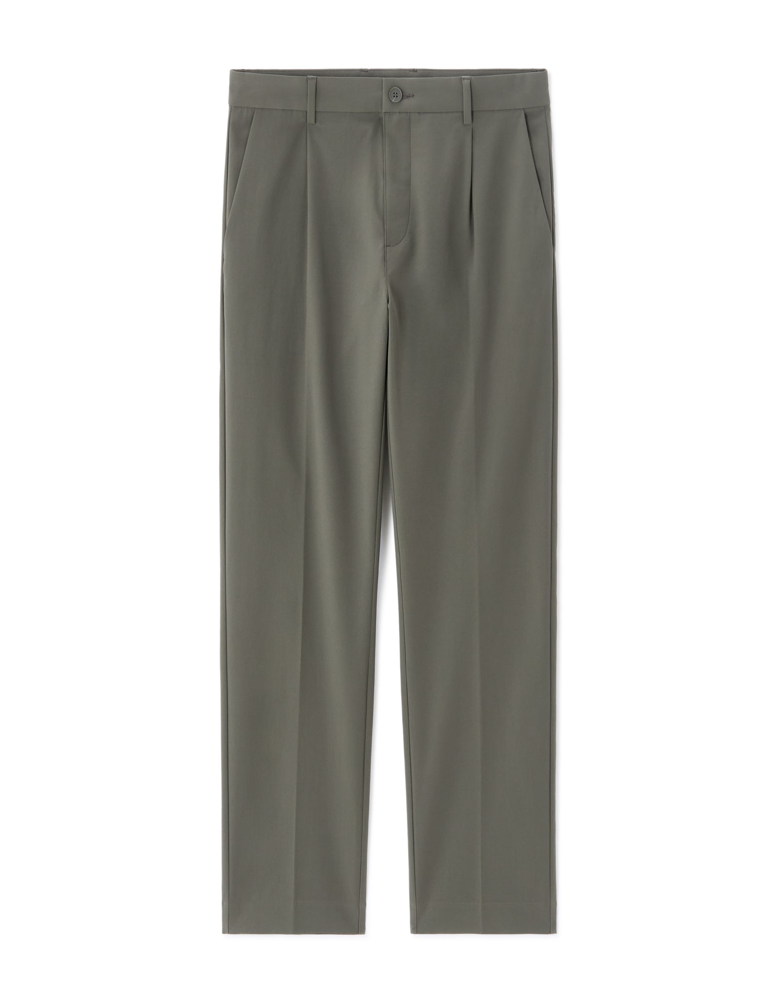 Celio Solid Regular Fit Polyester Grey Trousers