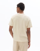 Celio Solid Regular Fit Cotton Off White Tshirts