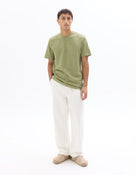 Celio Solid Regular Fit Cotton Green Tshirts
