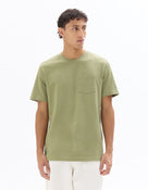 Celio Solid Regular Fit Cotton Green Tshirts