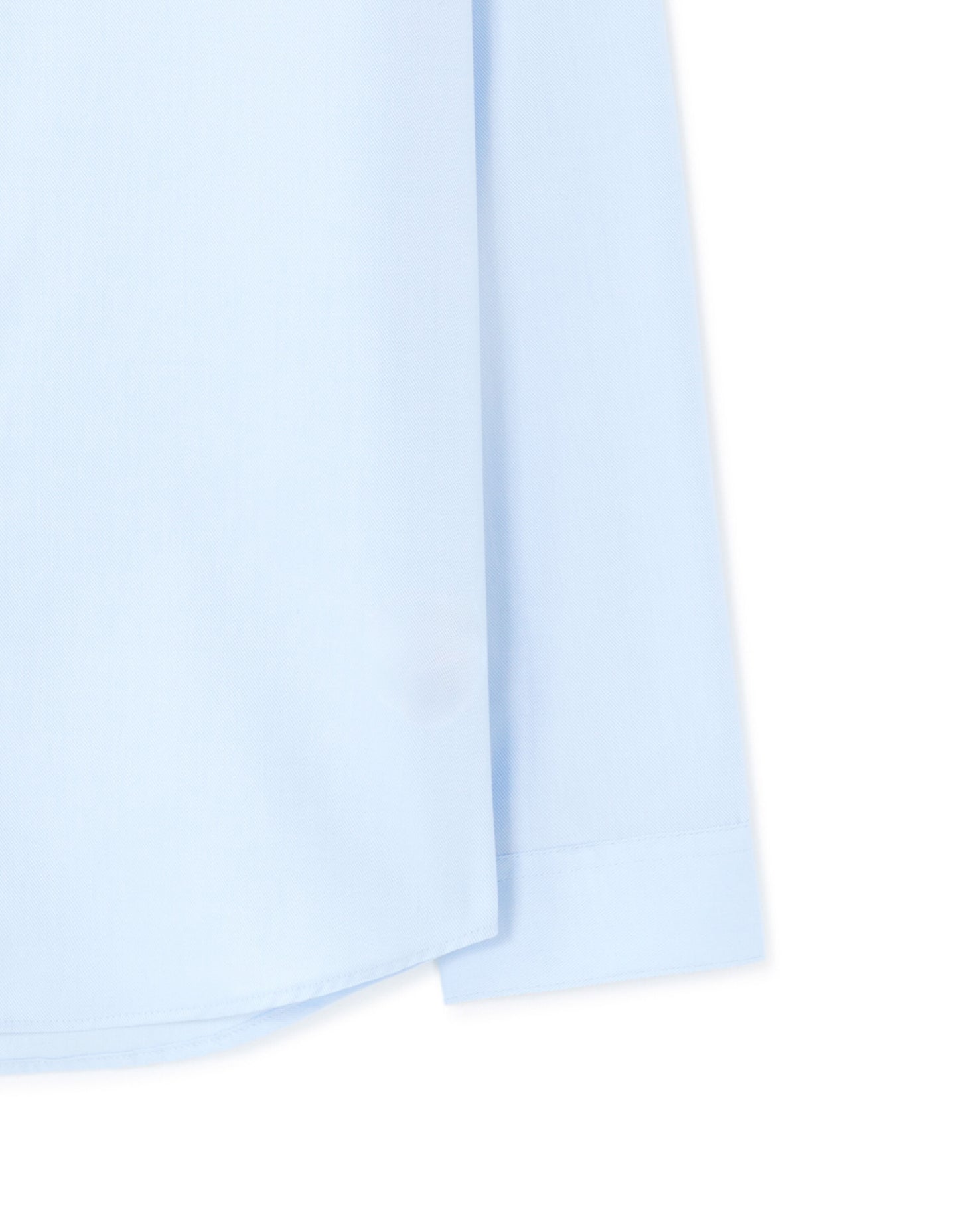 Slim Fit 100% Cotton Solid Spread Collar Shirts - Blue