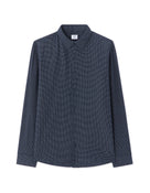 Celio Men Navy Blue Printed Regular Fit Cotton Shirts