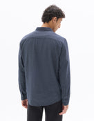Celio Men Navy Blue Printed Regular Fit Cotton Shirts