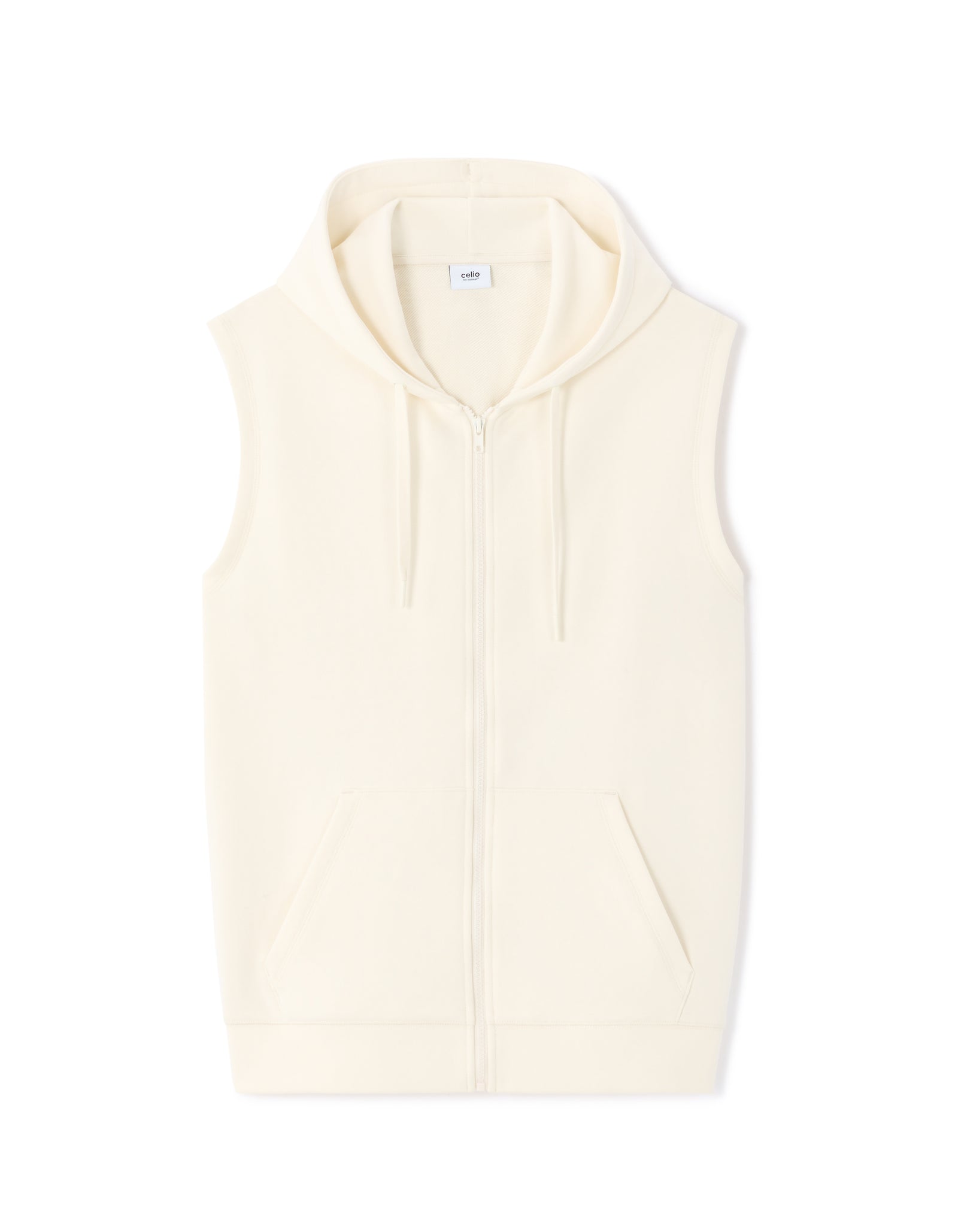 Regular Fit 100% Cotton Hooded Sweatshirt - Off White