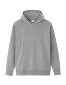 Loose Fit Poly-Cotton Solid Hooded Sweatshirts