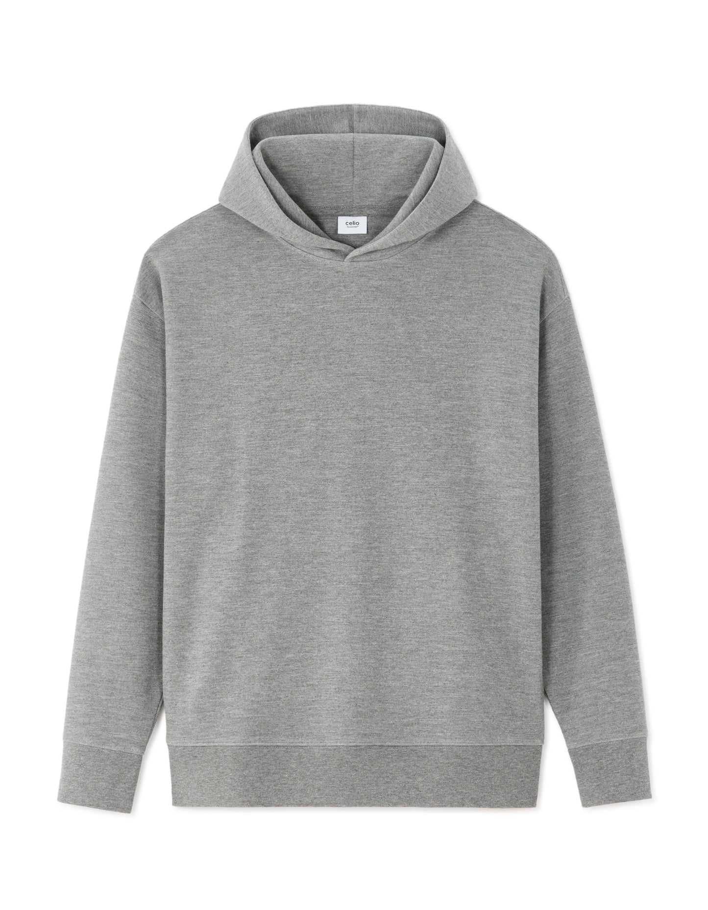 Loose Fit Poly-Cotton Solid Hooded Sweatshirts