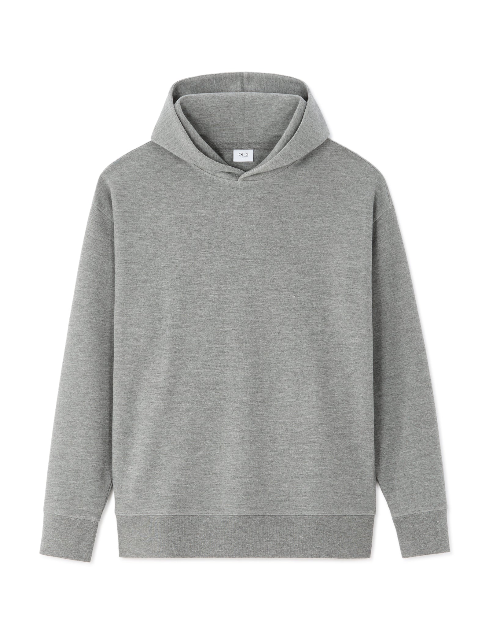 Loose Fit Poly-Cotton Solid Hooded Sweatshirts