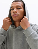 Loose Fit Poly-Cotton Solid Hooded Sweatshirts