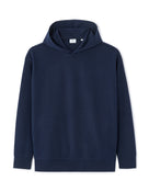 Loose Fit Poly-Cotton Solid Hooded Sweatshirts