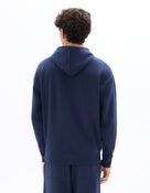 Loose Fit Poly-Cotton Solid Hooded Sweatshirts