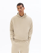 Loose Fit Poly-Cotton Solid Hooded Sweatshirts