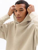 Loose Fit Poly-Cotton Solid Hooded Sweatshirts