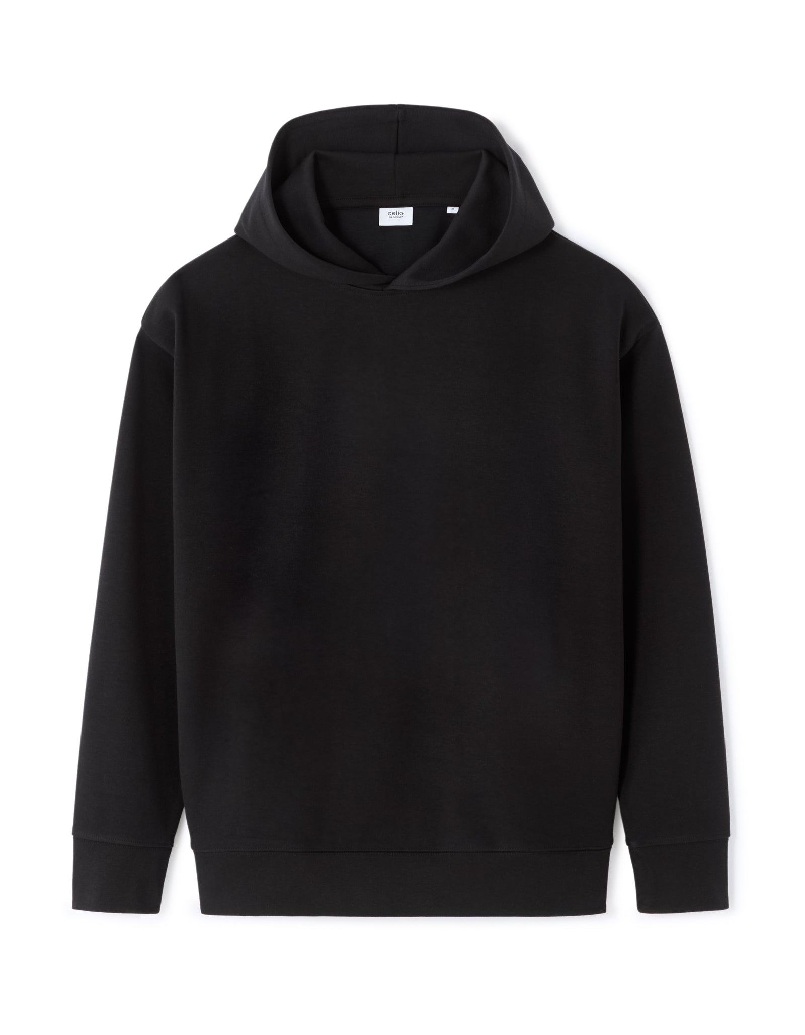 Loose Fit Poly-Cotton Solid Hooded Sweatshirts
