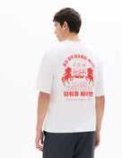 Celio Solid Regular Fit Cotton Off White Tshirts