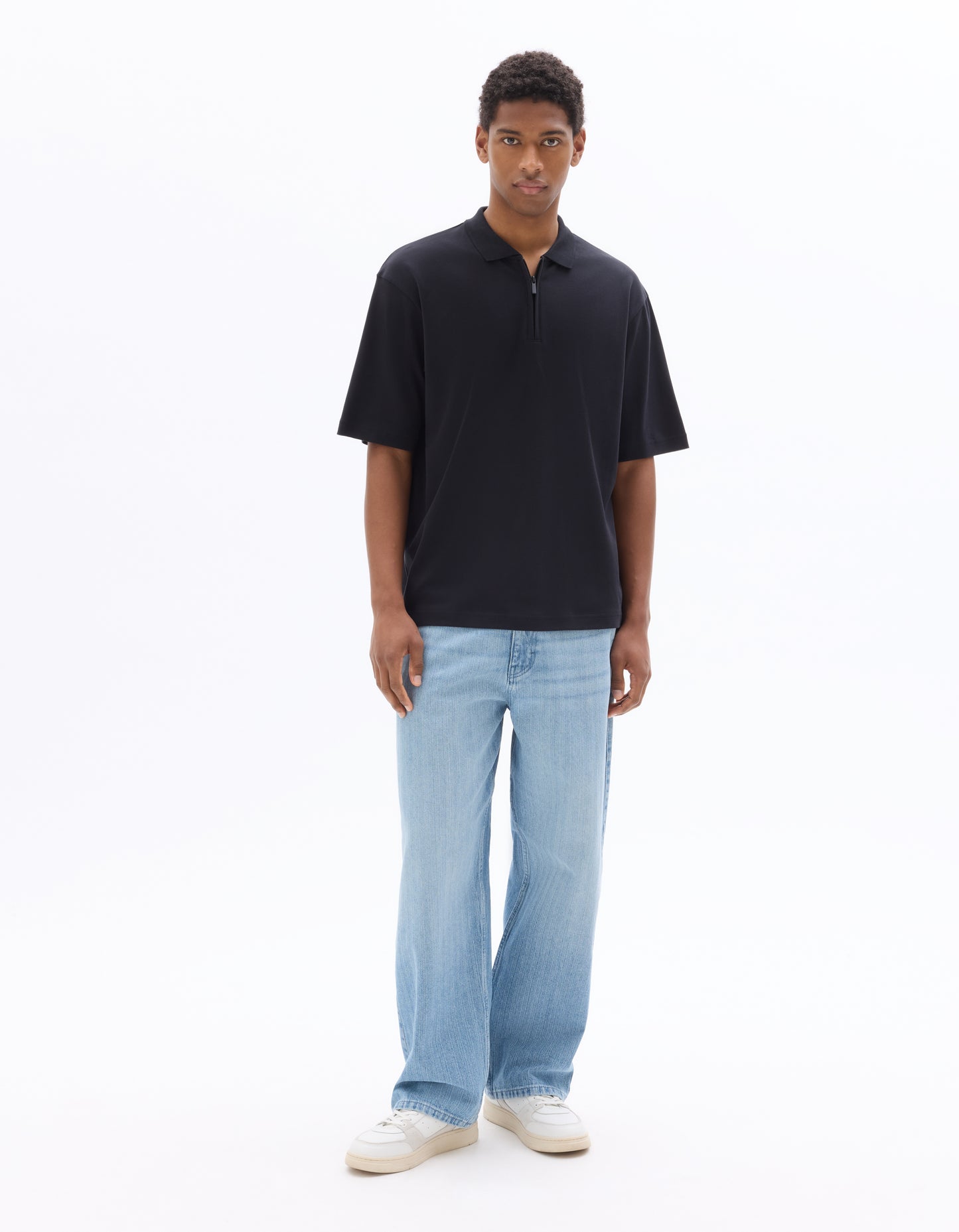 Celio Solid Regular Fit Cotton Black Tshirts