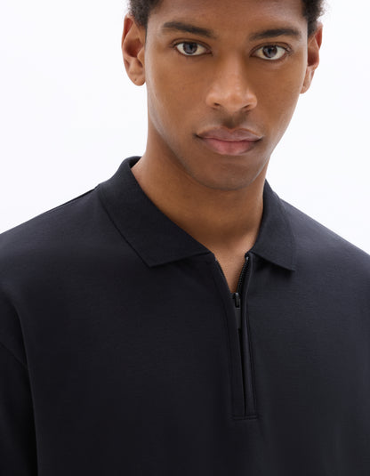Celio Solid Regular Fit Cotton Black Tshirts