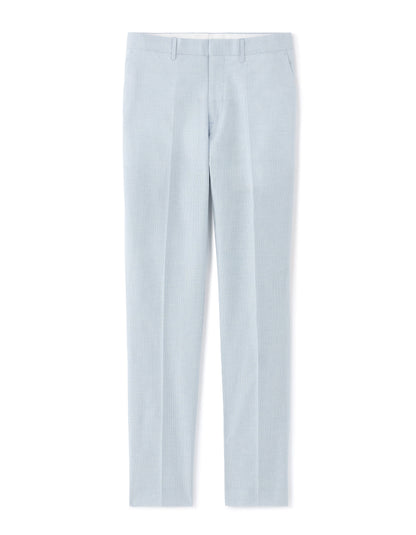 Celio Mens Blue Checks Slim Fit Cotton Formal Trouser