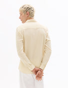 Celio Dobby Regular Fit Cotton Off-White Shirts