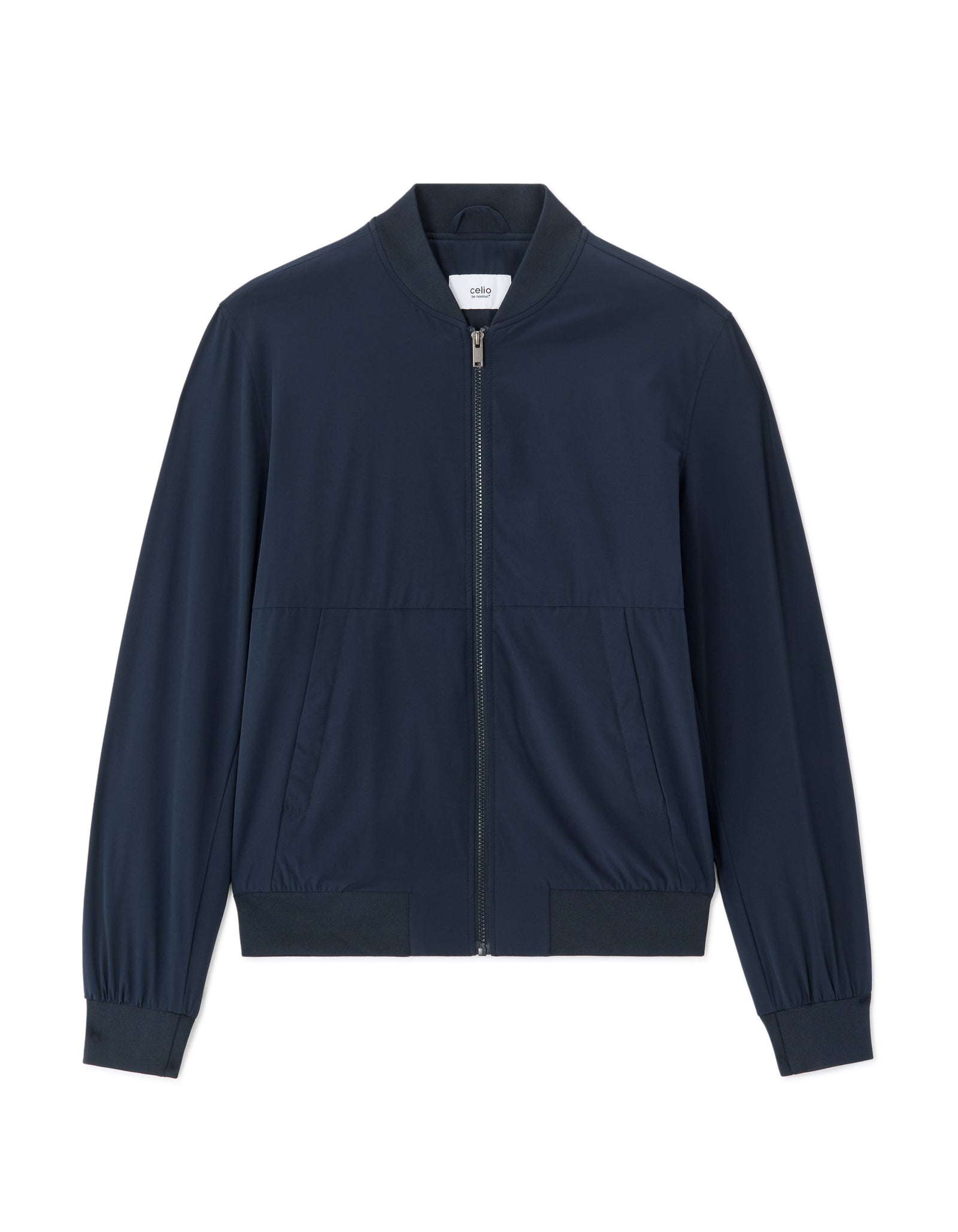 Celio Solid  Polyester Navy Jackets